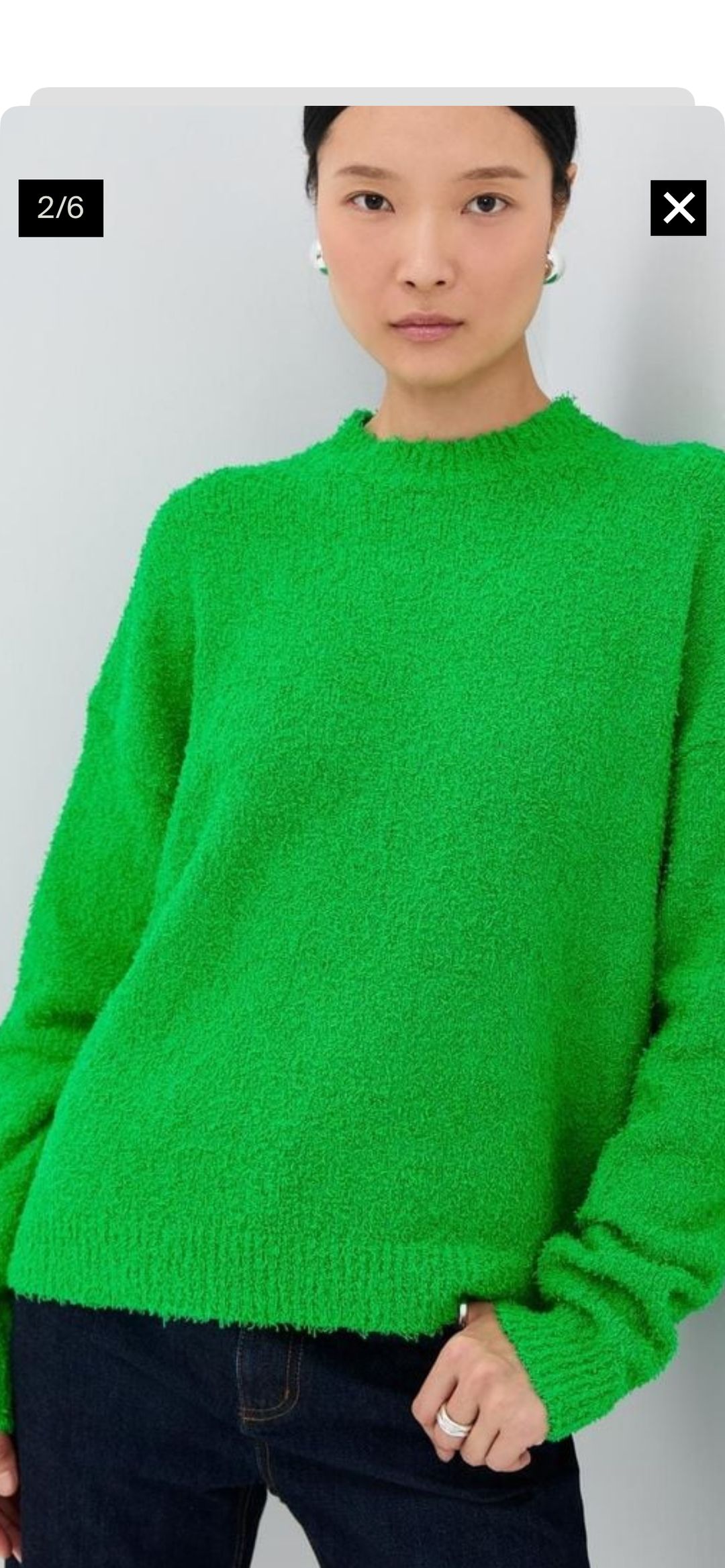 NWT Green serviette crew neck