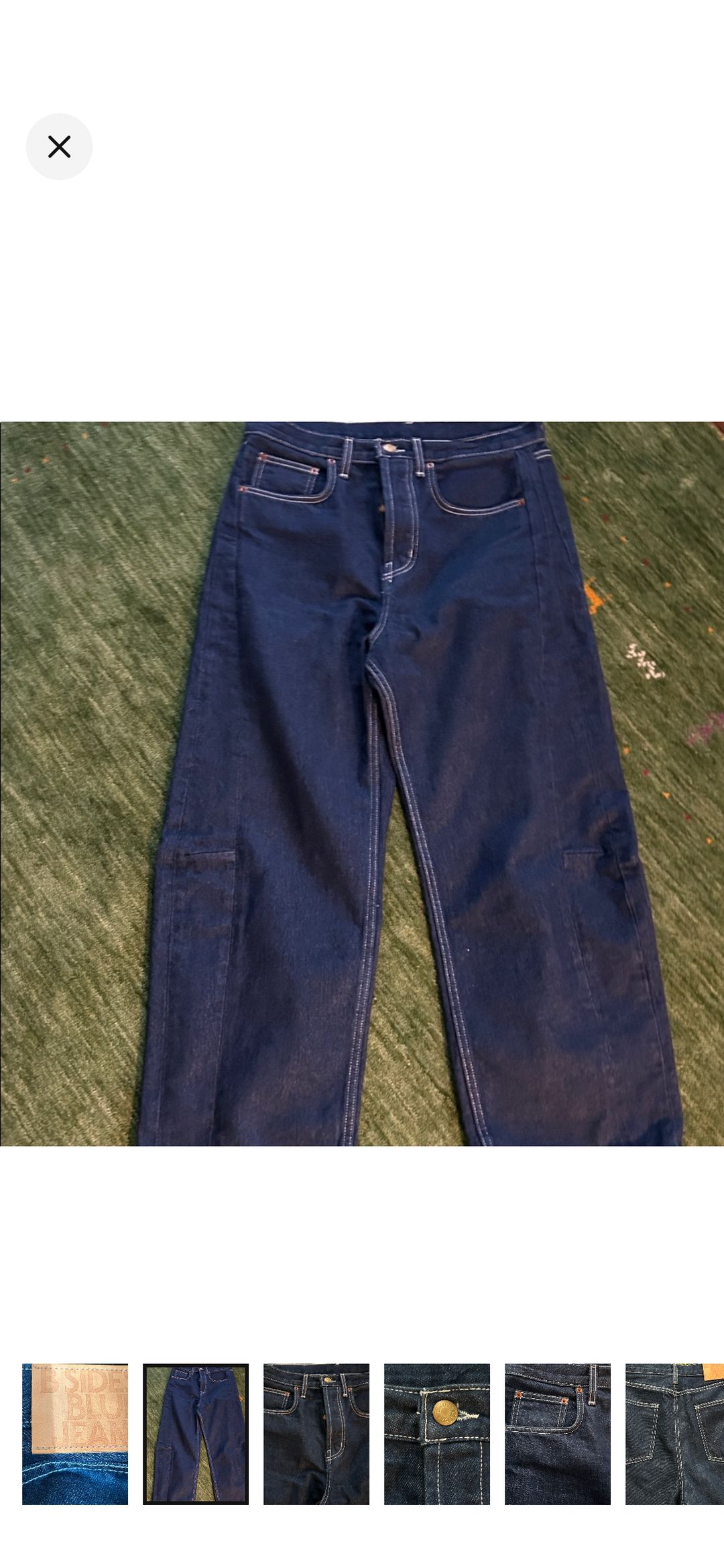 Lasso wide-leg cropped jeans