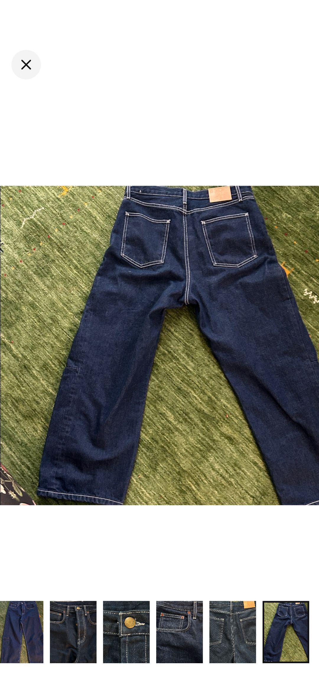 Lasso wide-leg cropped jeans