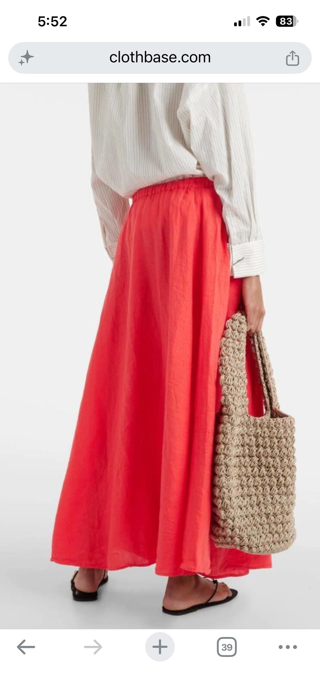 NWT velvet by graham and Spencer Bailey linen maxi skirt