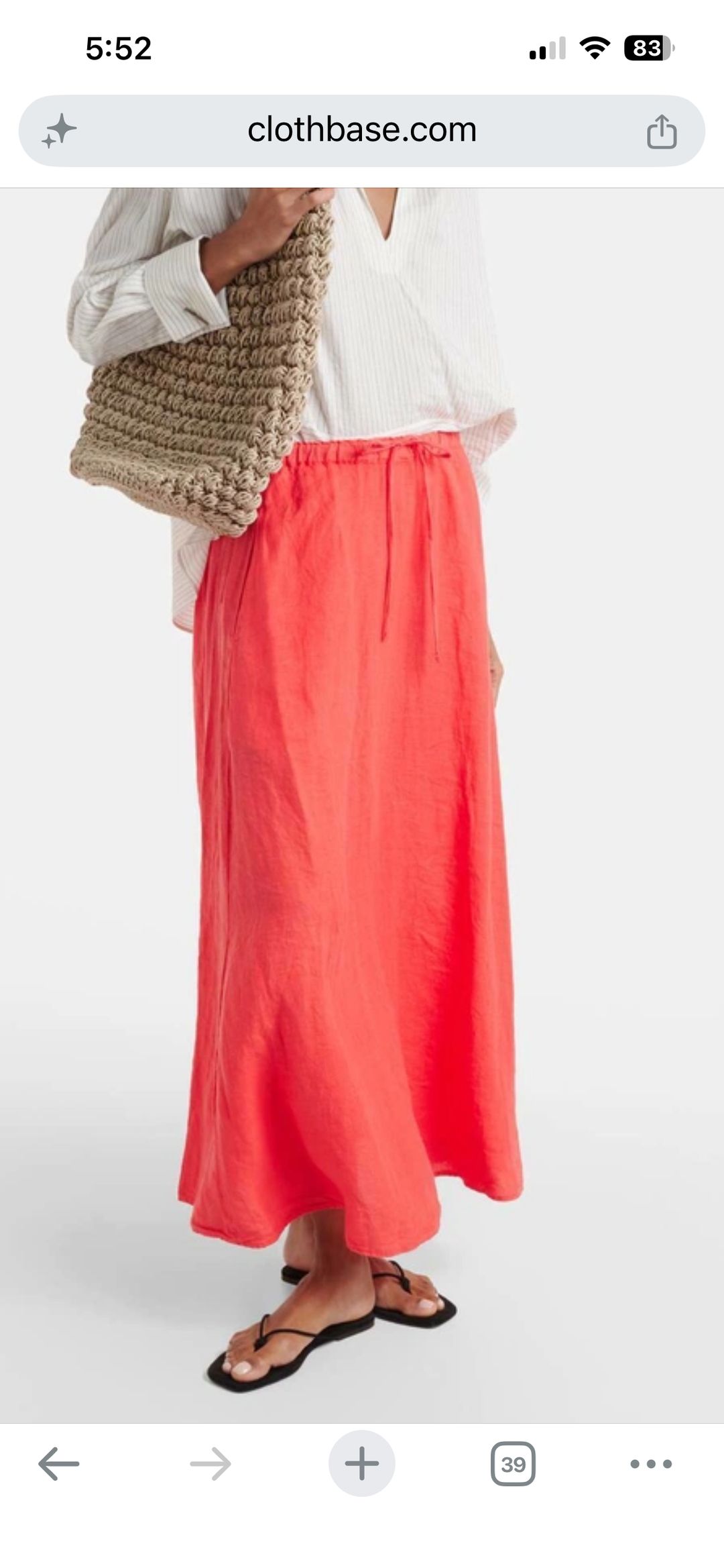 NWT velvet by graham and Spencer Bailey linen maxi skirt