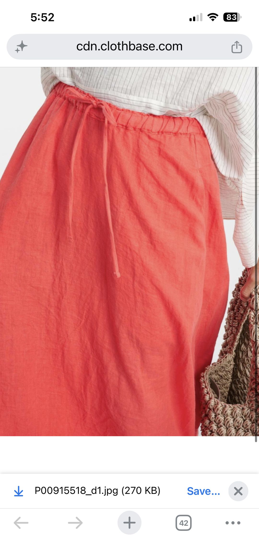 NWT velvet by graham and Spencer Bailey linen maxi skirt