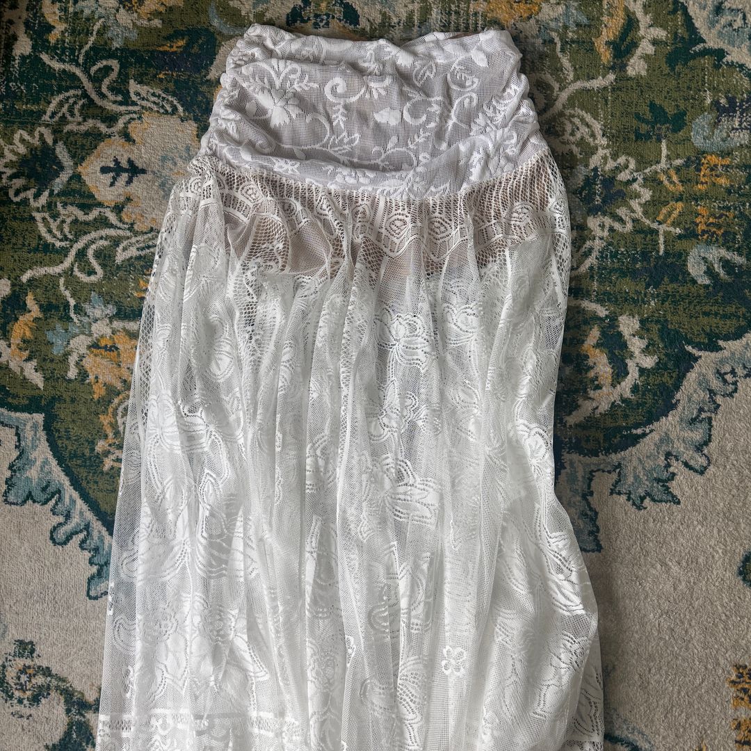 Callista White Maxi Skirt L