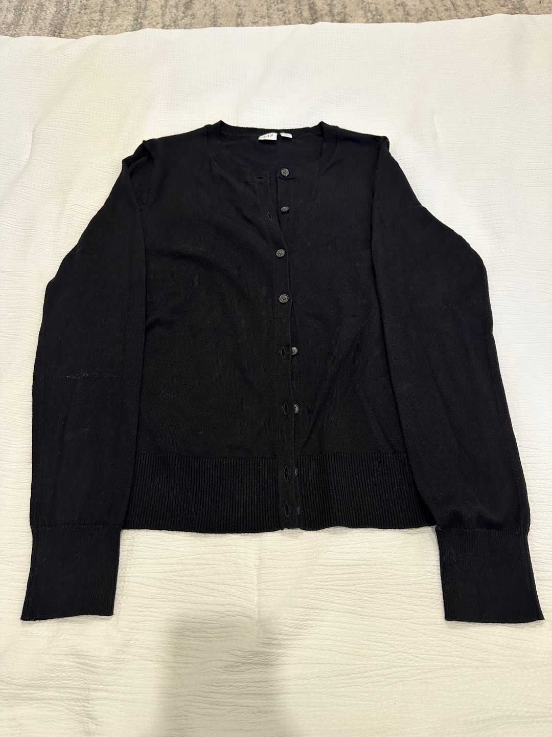 Black cardigan