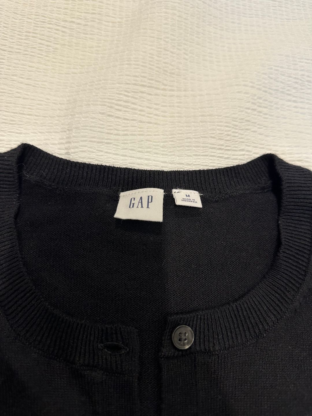 Black cardigan