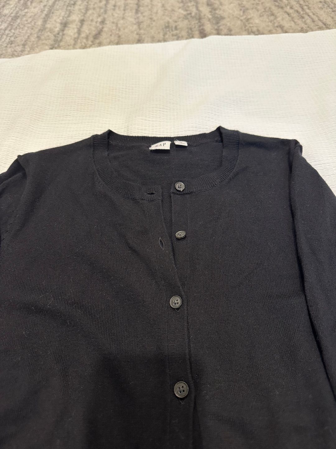 Black cardigan