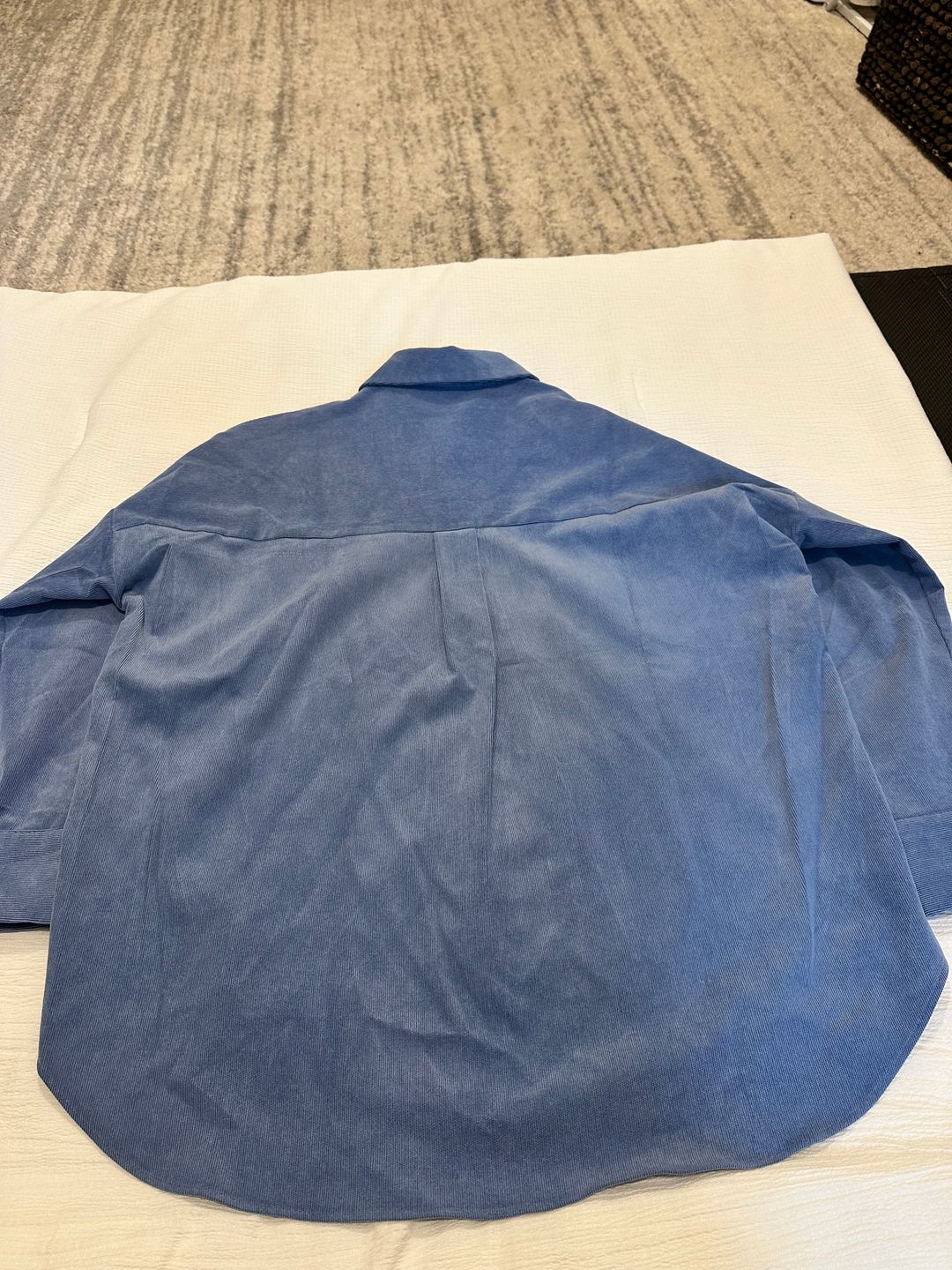 Blue button down shirt