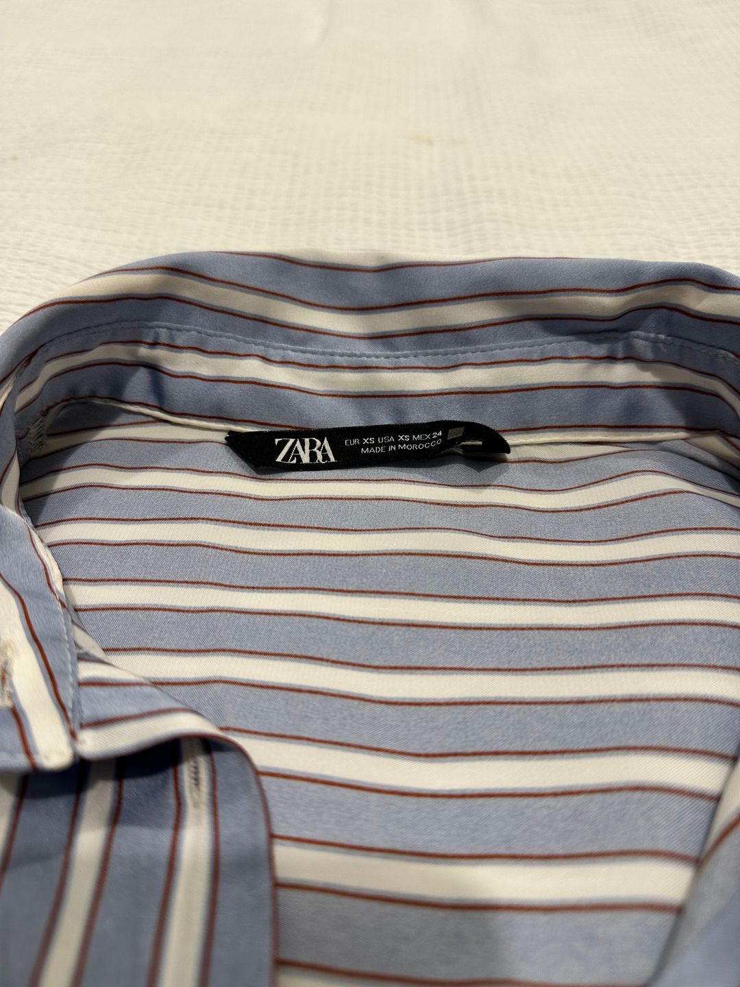 Striped button down shirt