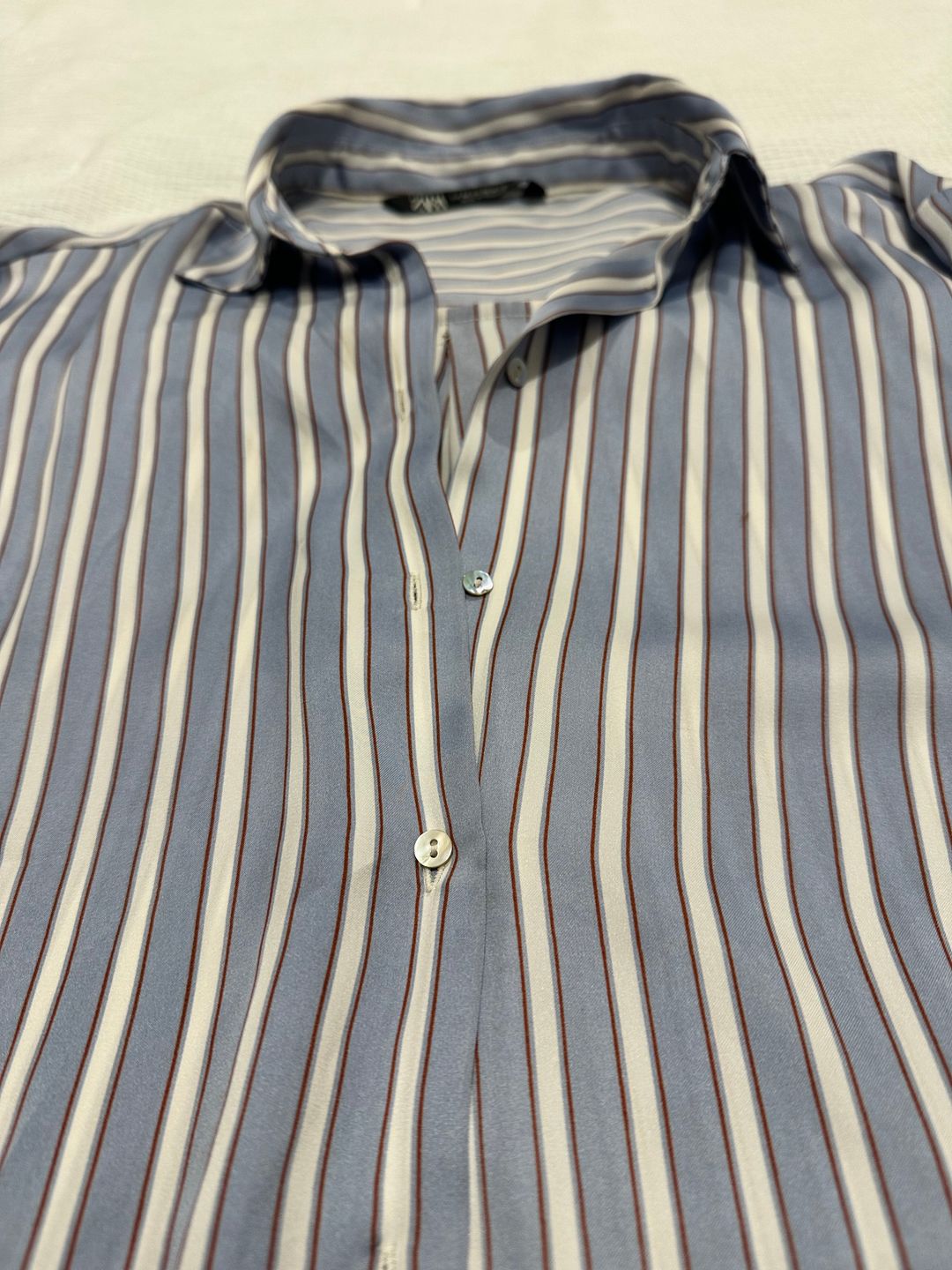 Striped button down shirt
