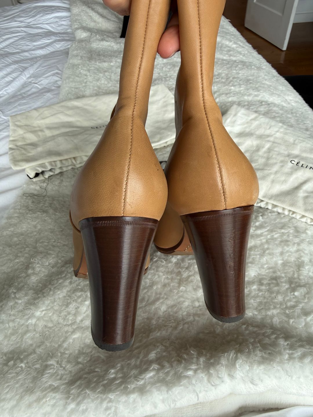Phoebe Philo high heel ankle boots