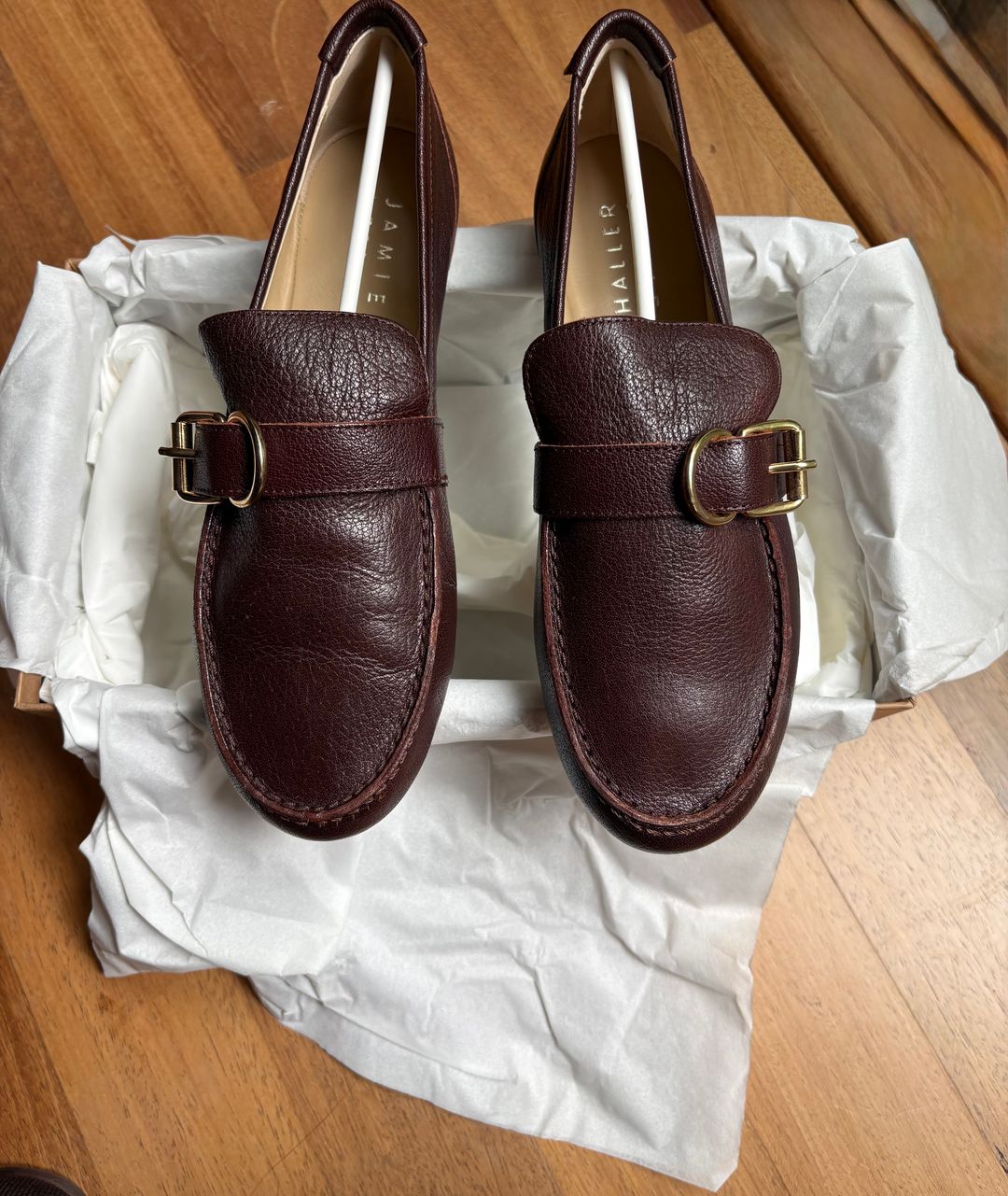 The Buckle Loafer in Oxblood