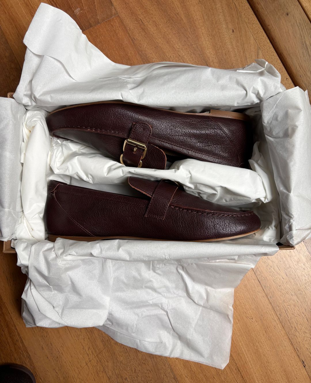 The Buckle Loafer in Oxblood