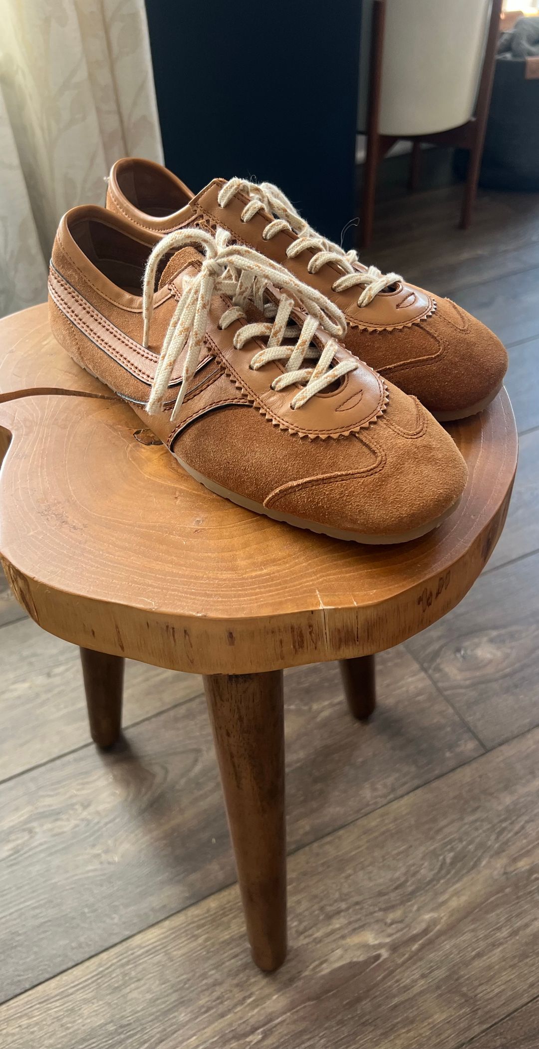Suede sneakers
