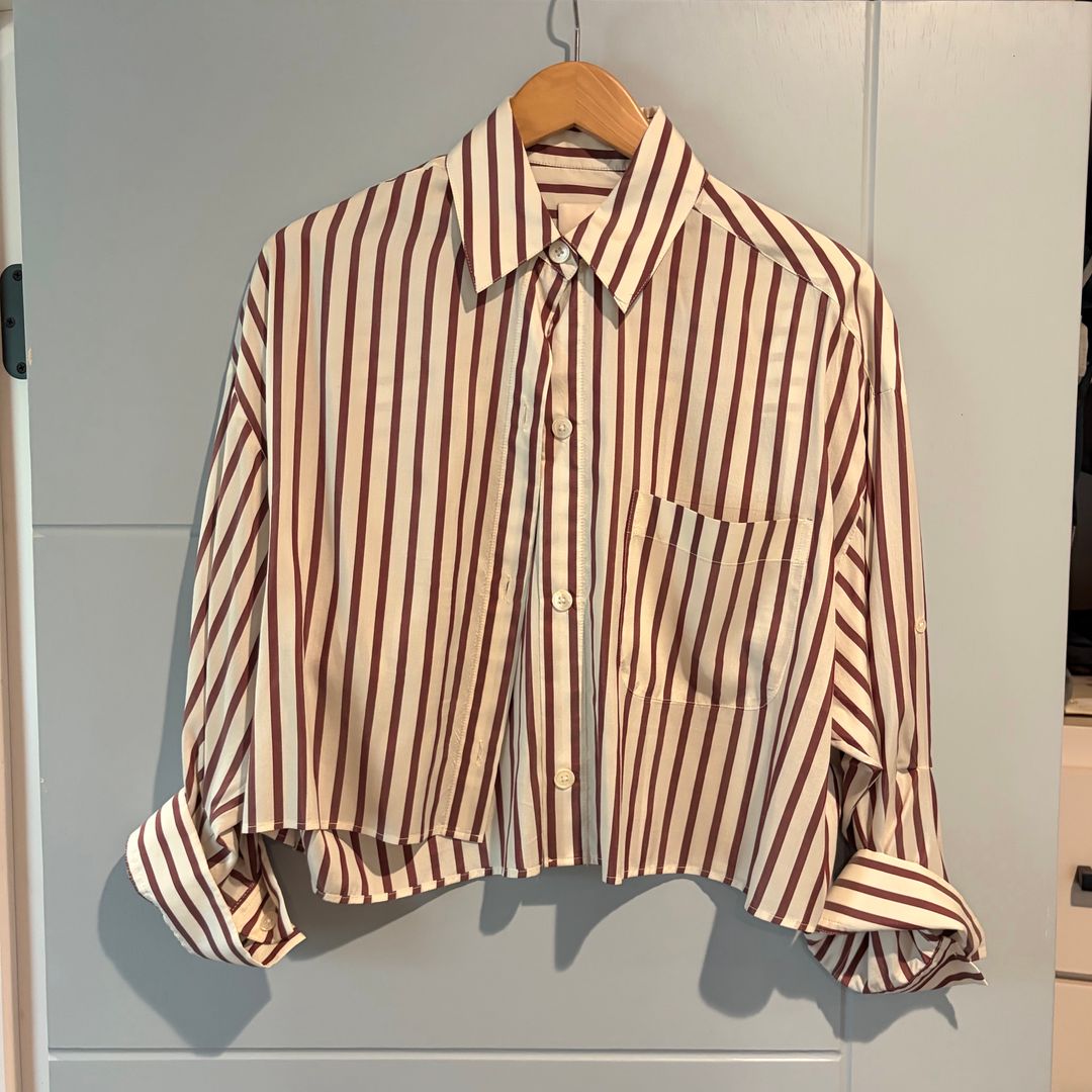 Next Ex Top in Brown / White