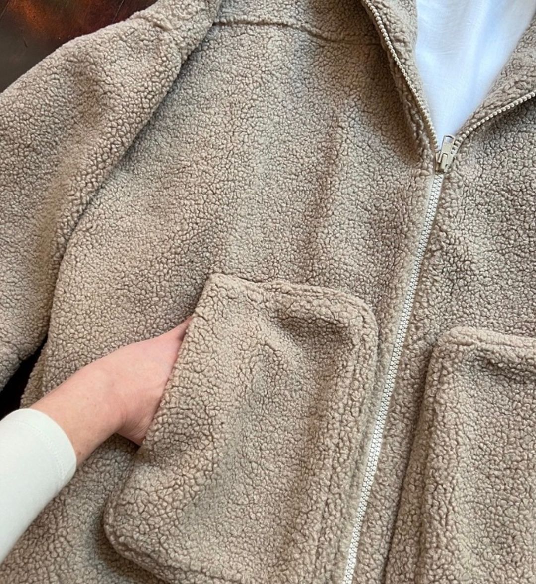 Tibi Taupe Teddy Jacket