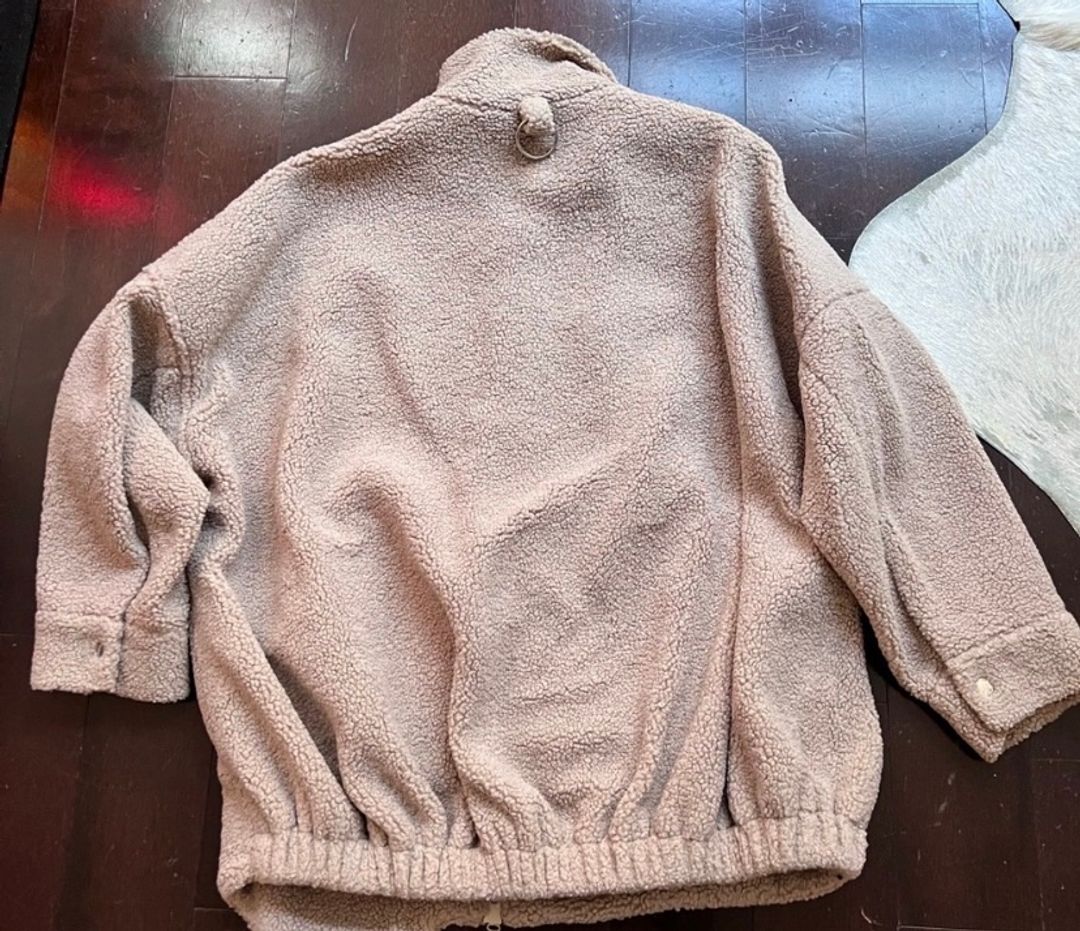 Tibi Taupe Teddy Jacket