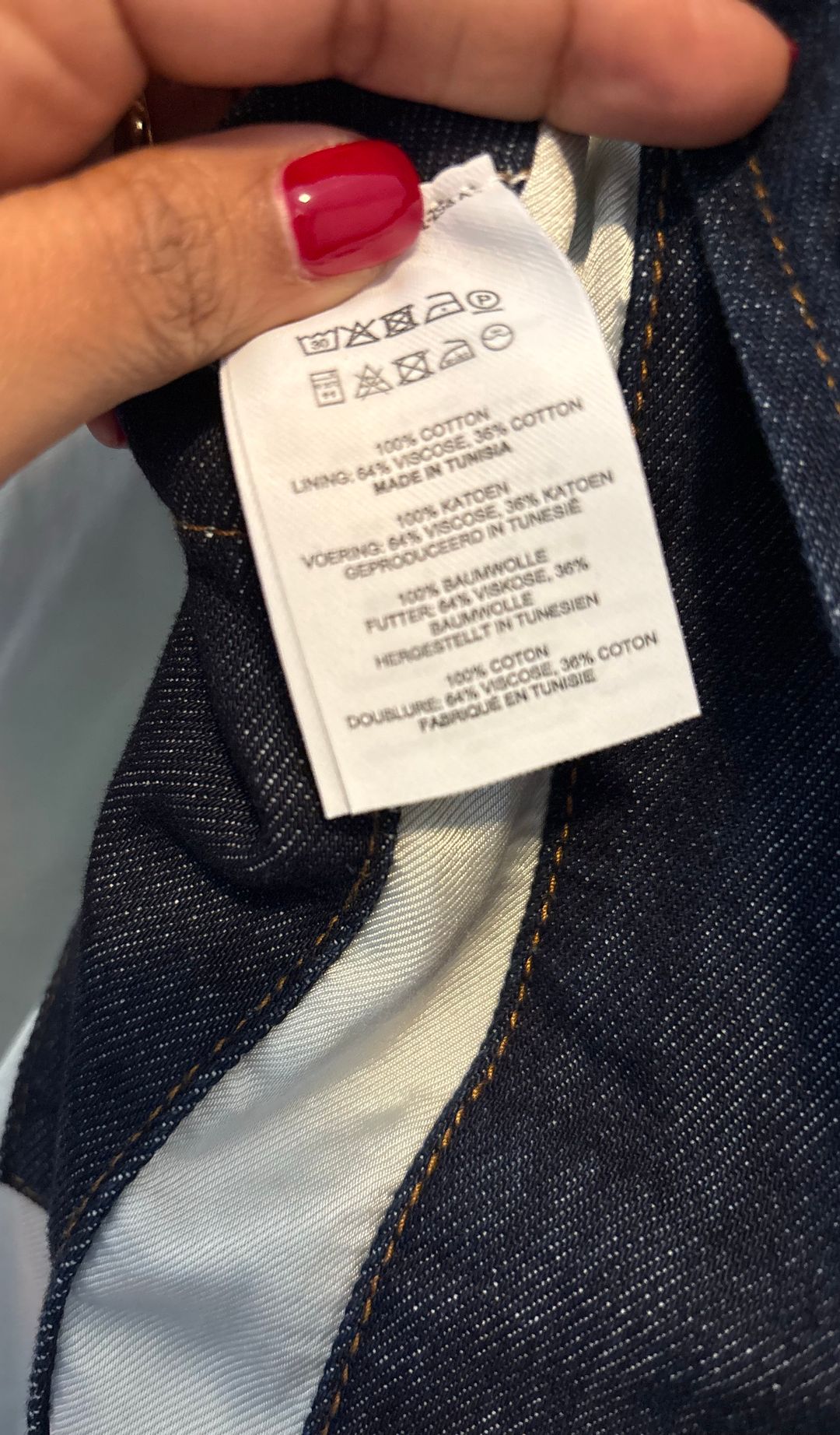 Denim blouson