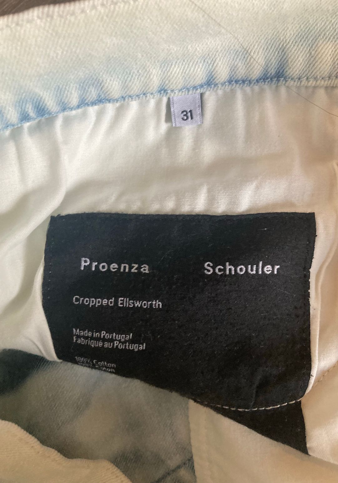Proenza Schouler High-Rise Straight Leg Jeans