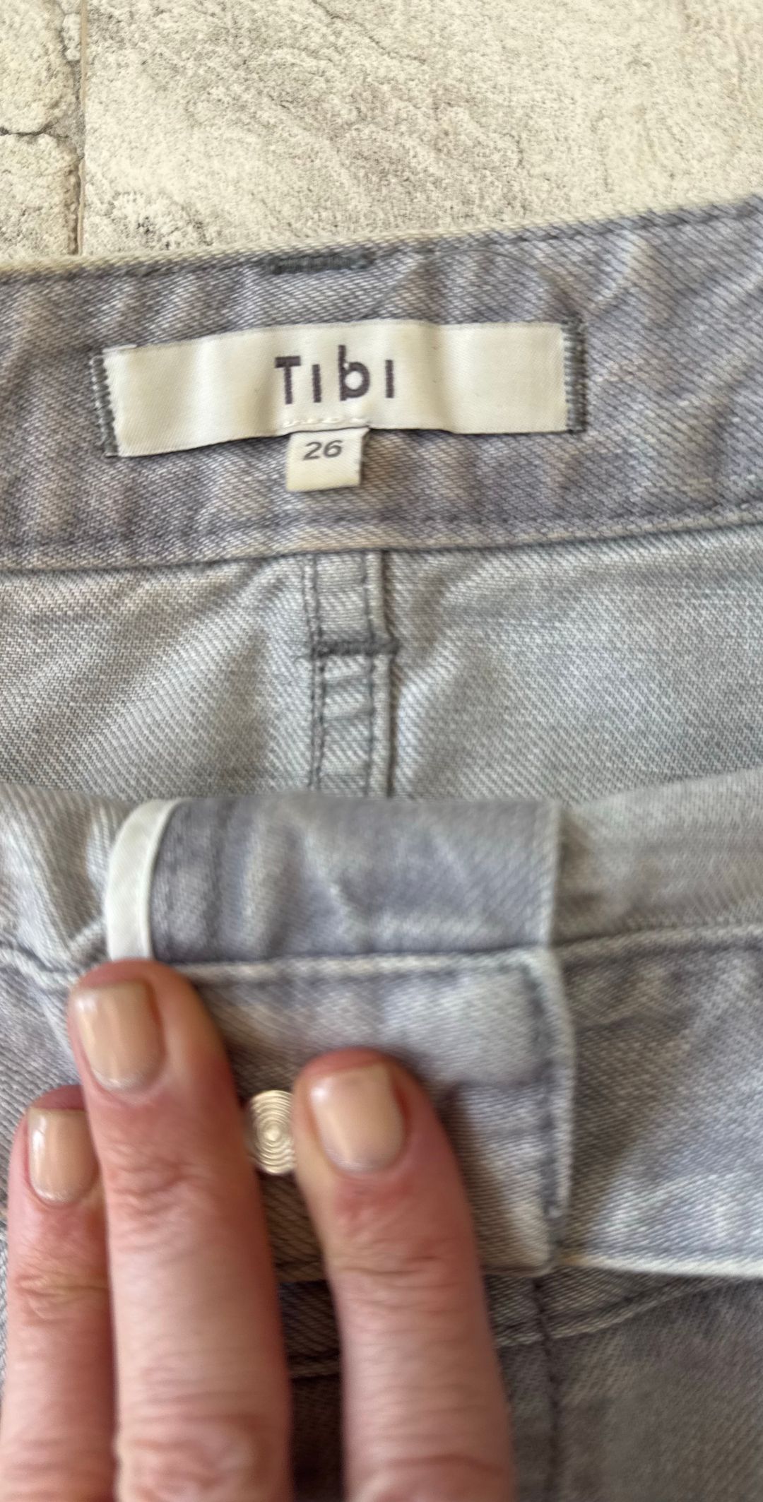 Classic Wash Double Waisted Denim Skirt