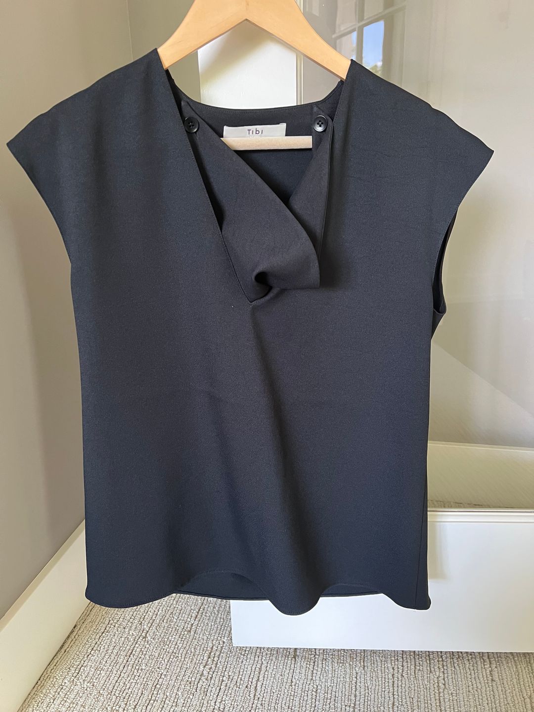 Chalky Drape Handkerchief Top
