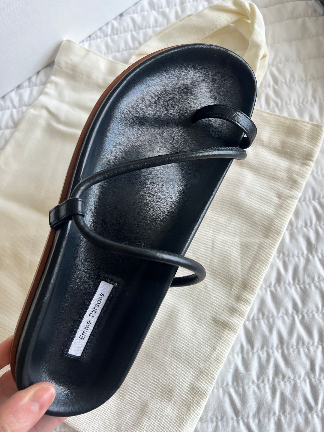 Bari in Black Nappa with Black Sole
