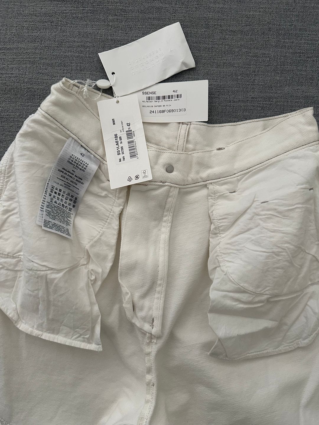 White Slash Jeans