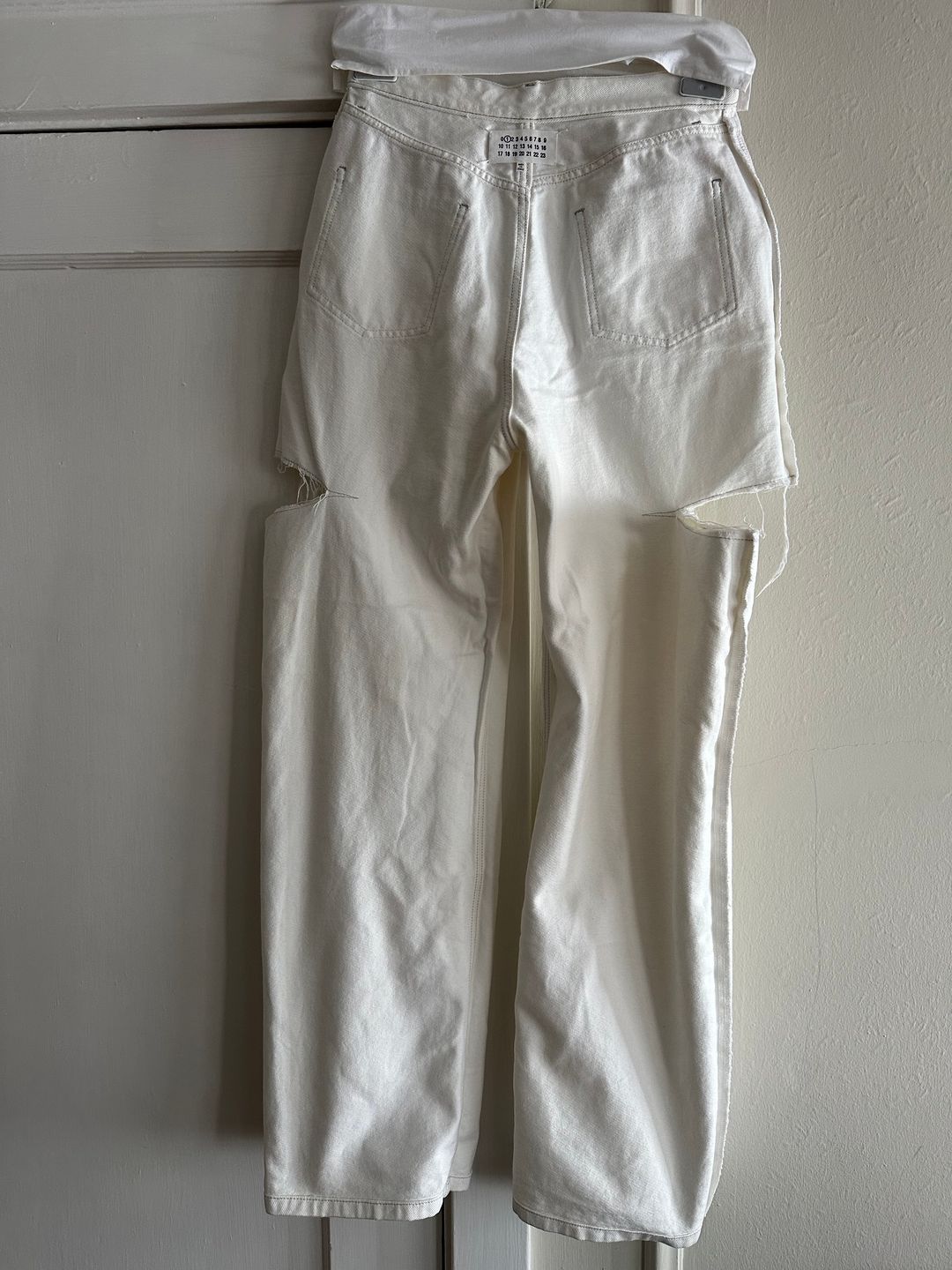 White Slash Jeans