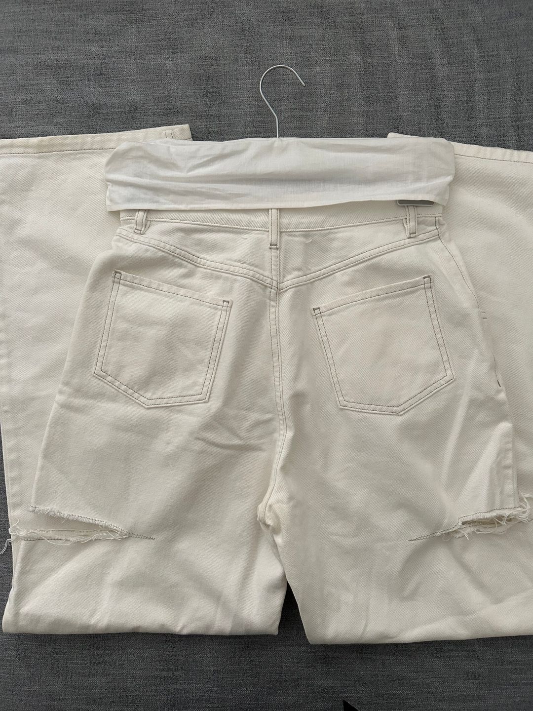 White Slash Jeans