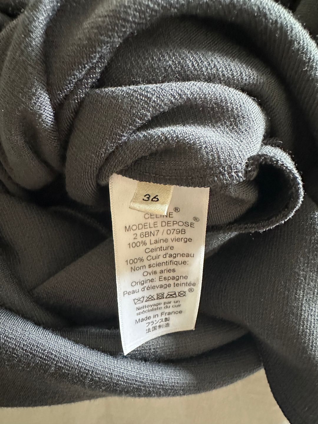 Celine Virgin Wool Midi Length Dress