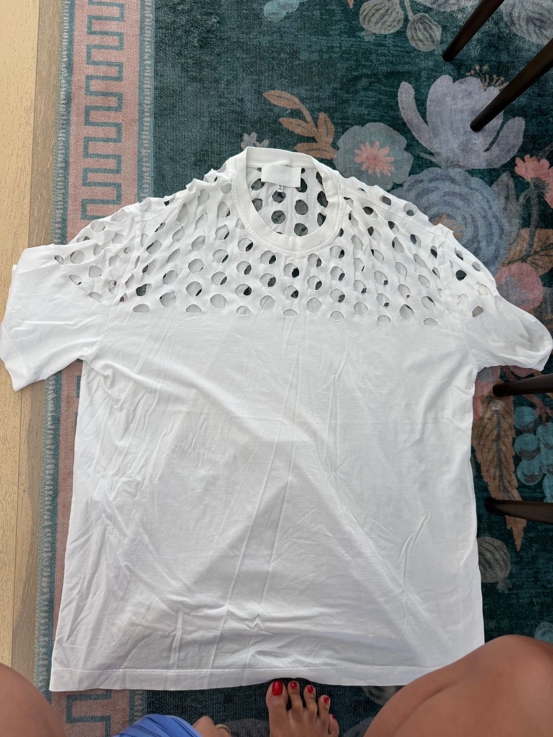 Perforated tee shirt