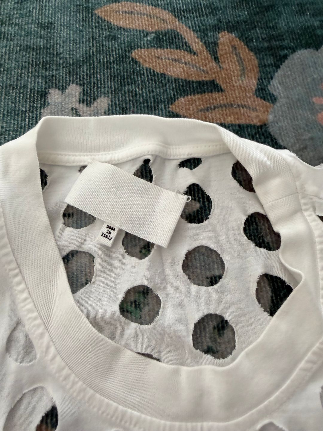 Perforated tee shirt