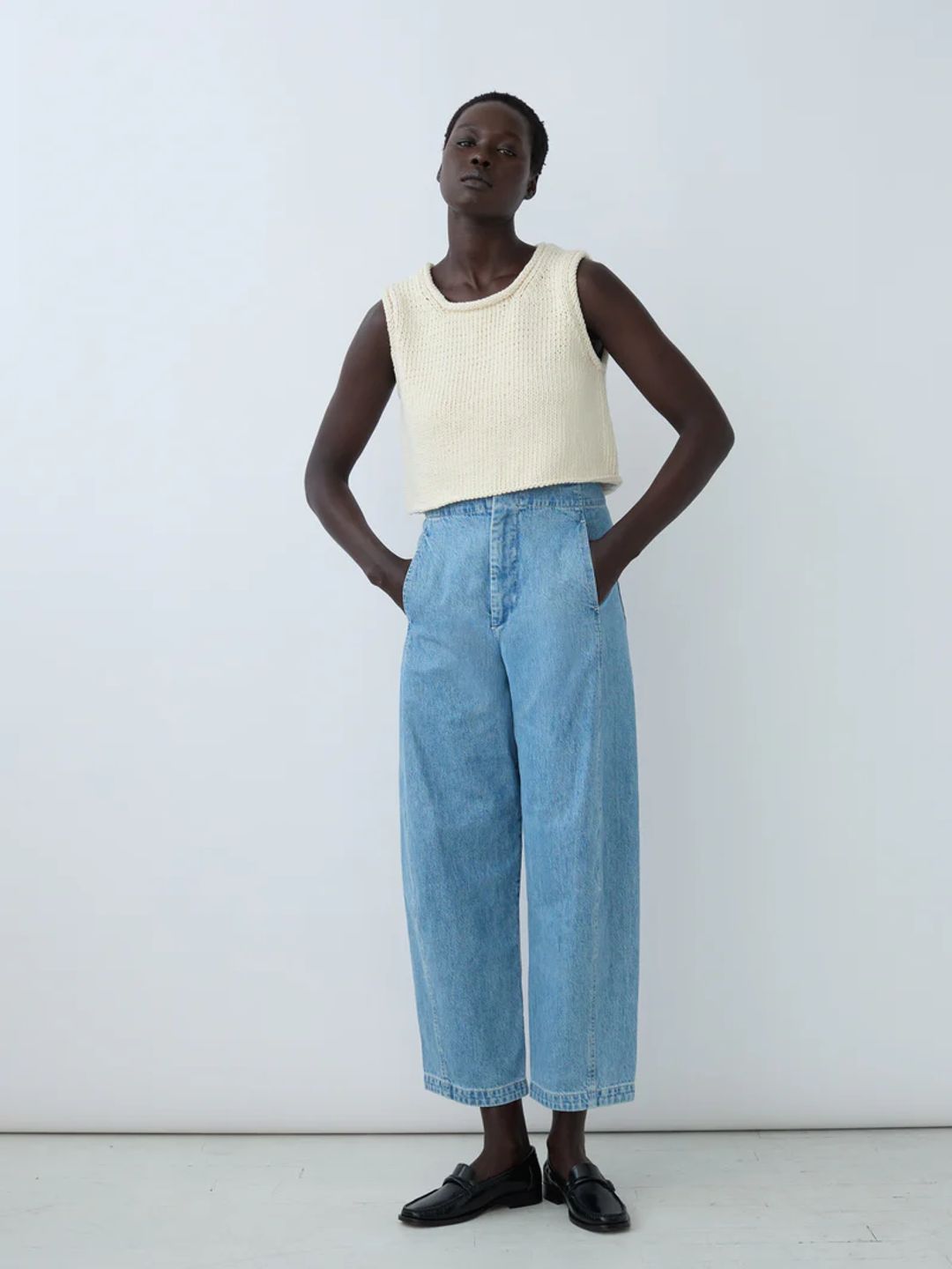 Lune Pant Denim in Superwash