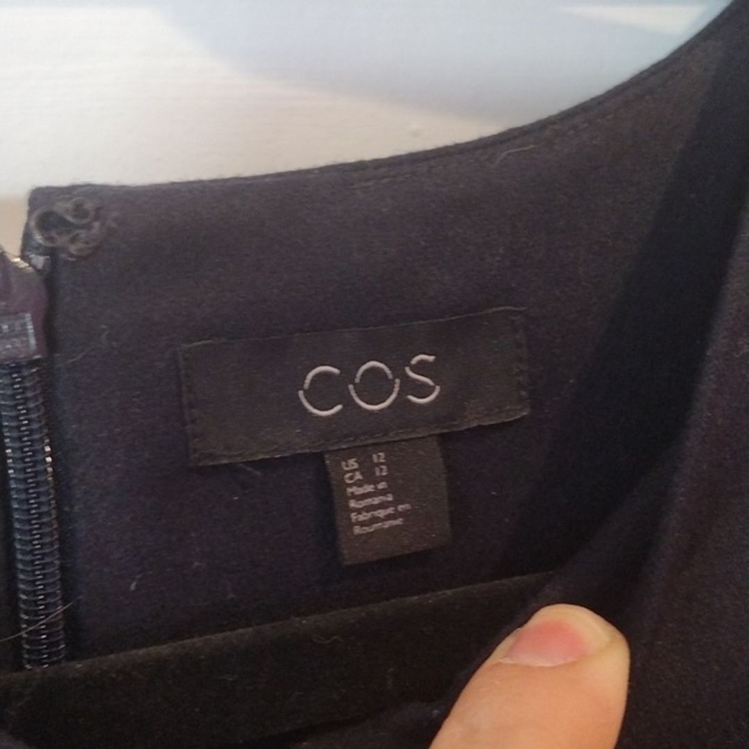 COS Women's Tailored Navy Dress