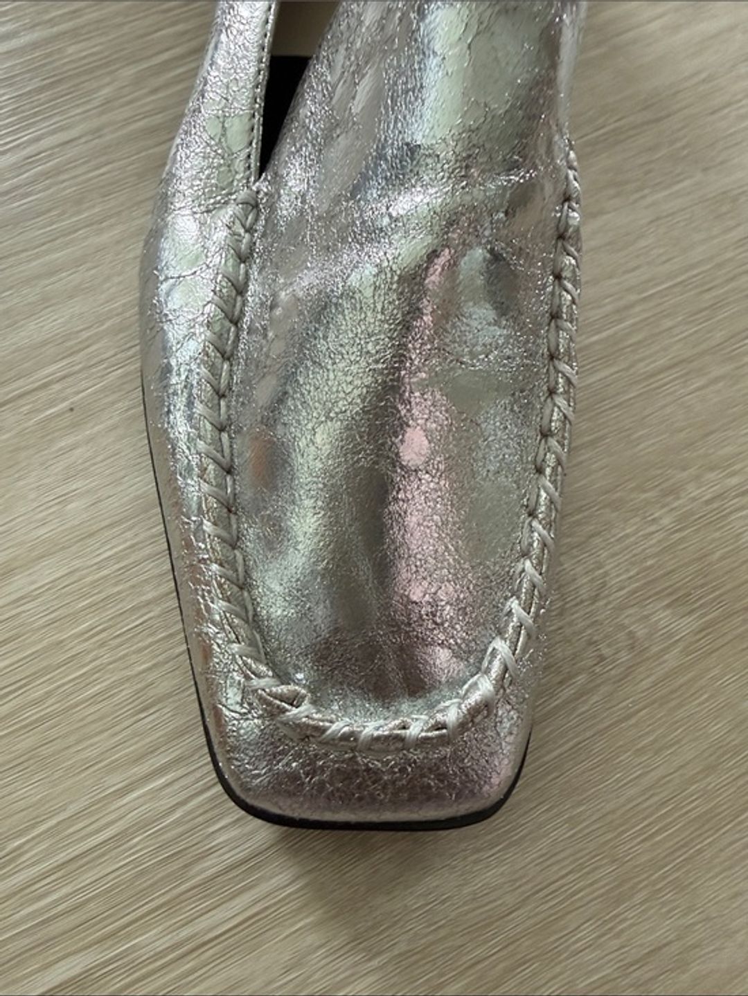 NWT Dolce Vita Metallic Silver Loafers