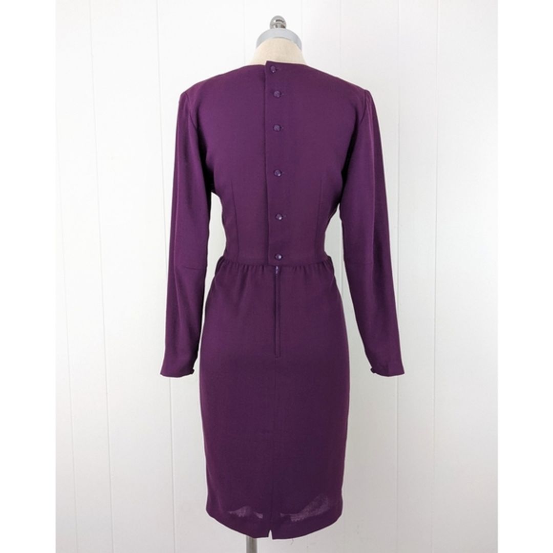 Guy Laroche Vintage 80's Sheath Dress with Bow Detail