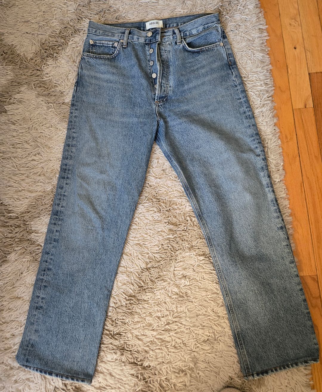 90's Pinch Waist High Rise Straight in Navigate