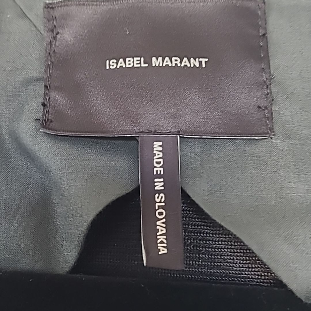 Isabel Marant Pink Tweed Black Leather Trim Jacket