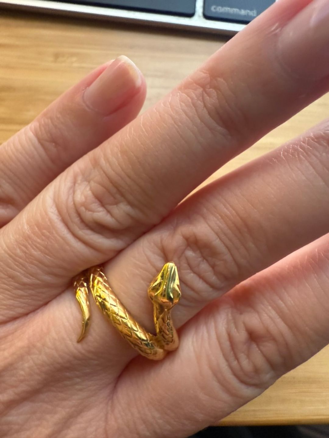 Harris Reed Coiled Serpent Ring | 18ct Gold Plated