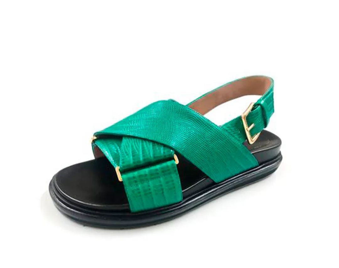 Fussbett Embossed Slingback Sandal