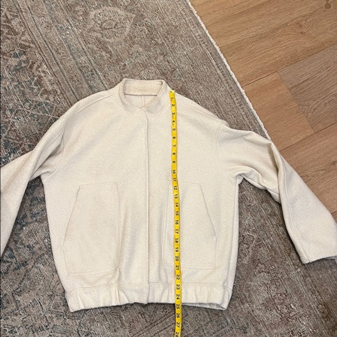 Vintage Cream Bomber Jacket