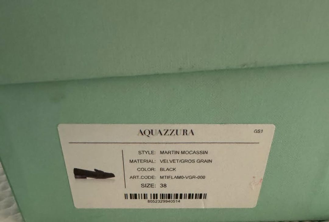 NWT Aquazzura Martin grosgrain-trimmed suede loafers