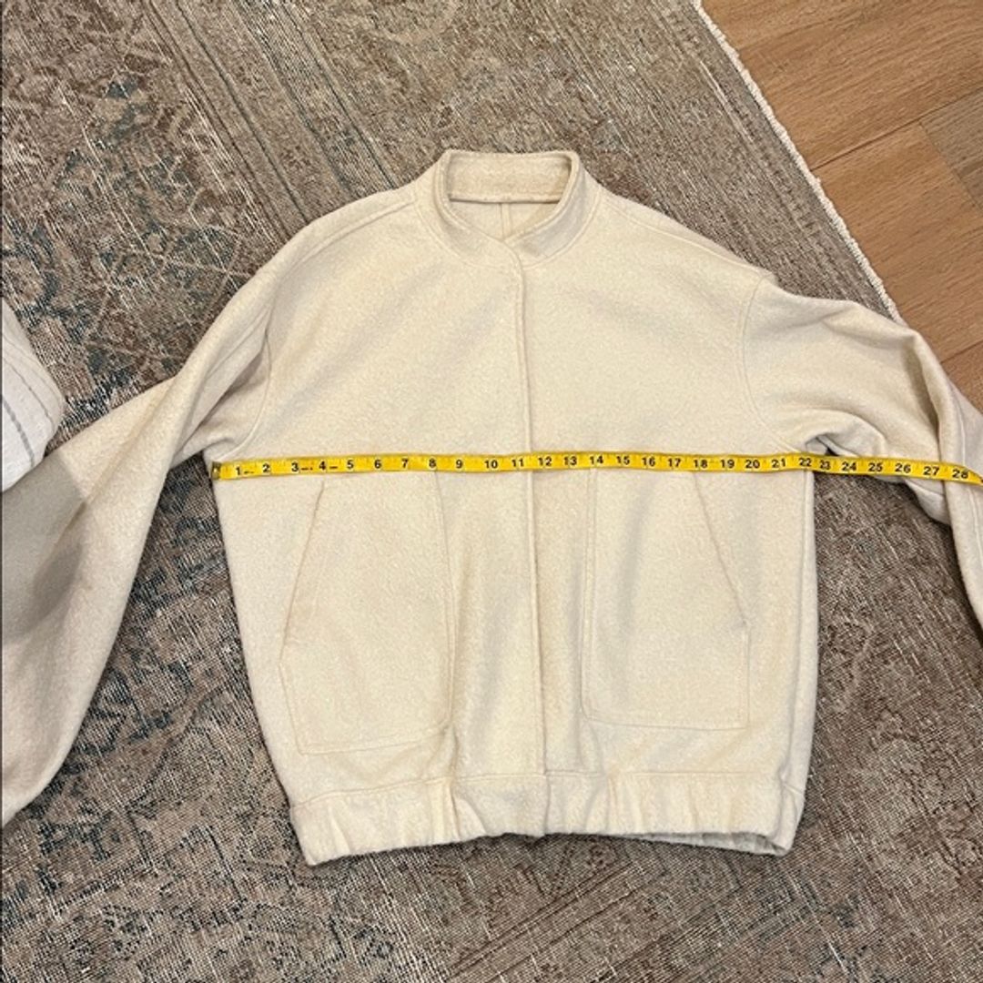 Vintage Cream Bomber Jacket