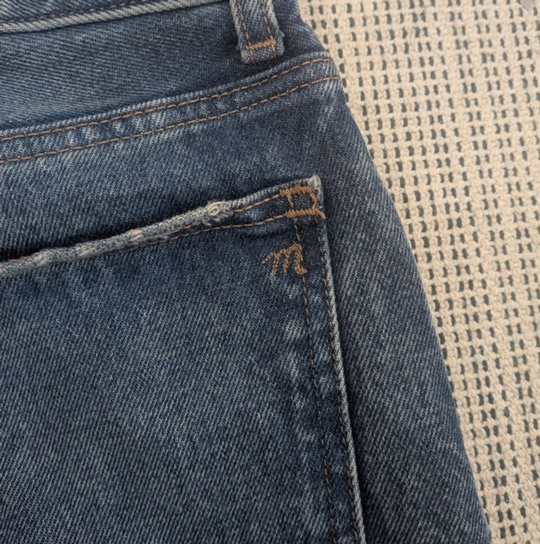 NWT Madewell The Dean Easy Straight Jean