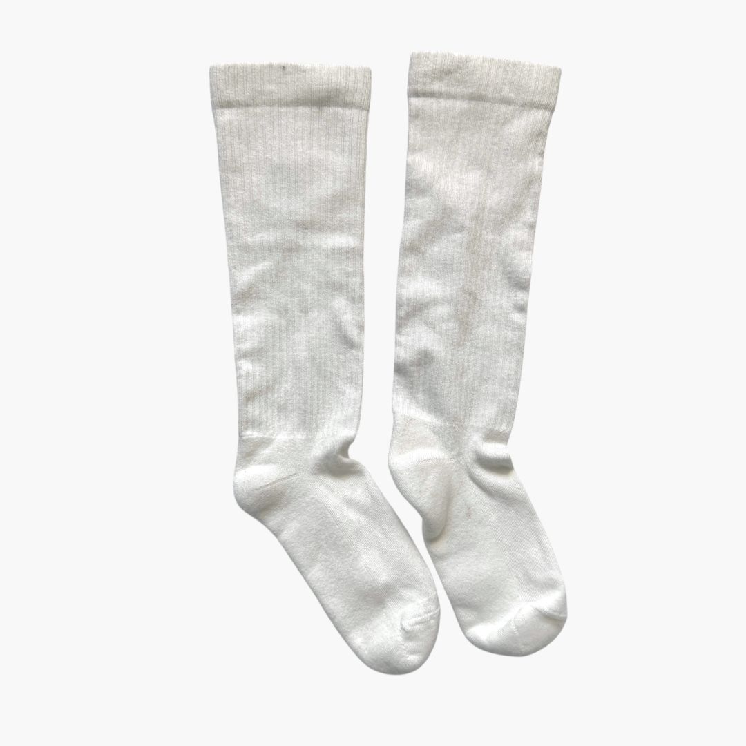 Rick Owens DRKSHDW White 'Lido' Socks