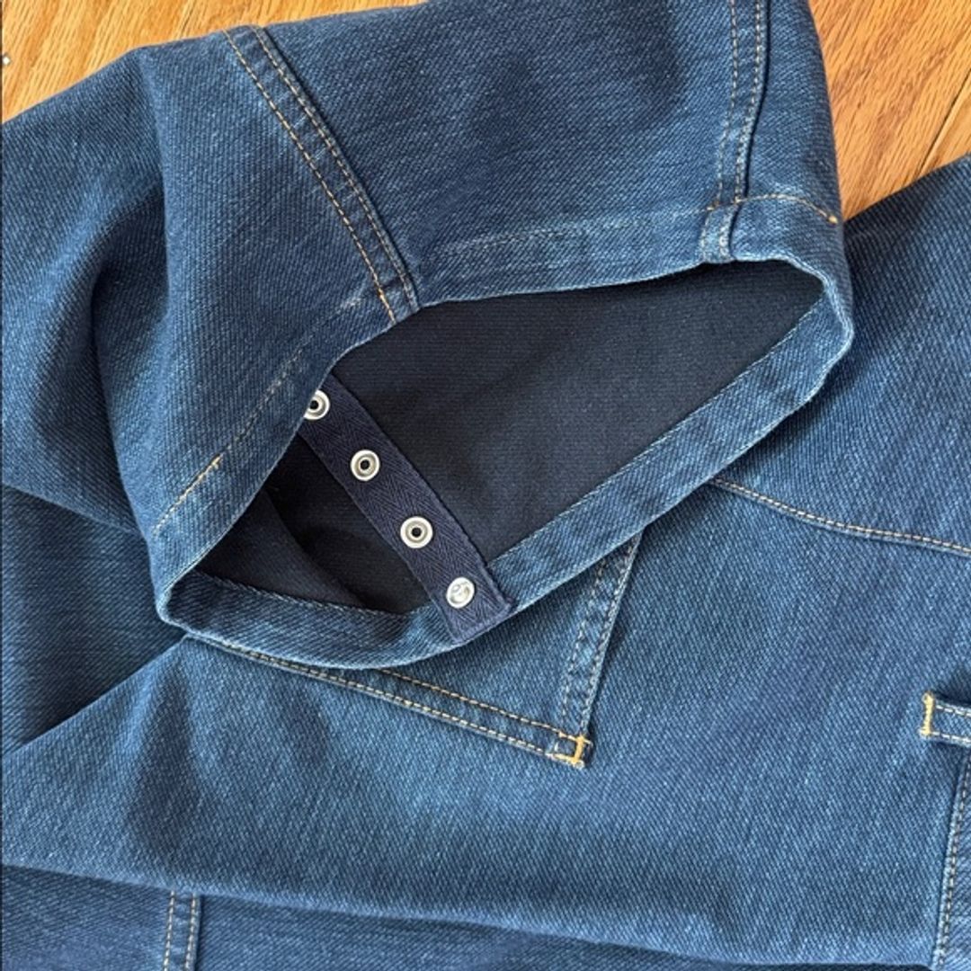 Indigo Barre Denim Knit Sid Jean