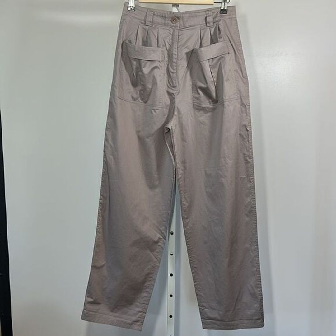 Tibi Beige Wide Leg Pants on