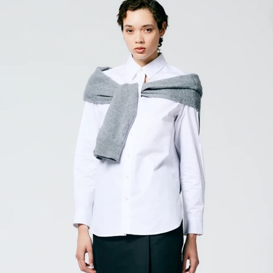 NWT Tibi Eco Poplin Cut Out Charlie Shirt