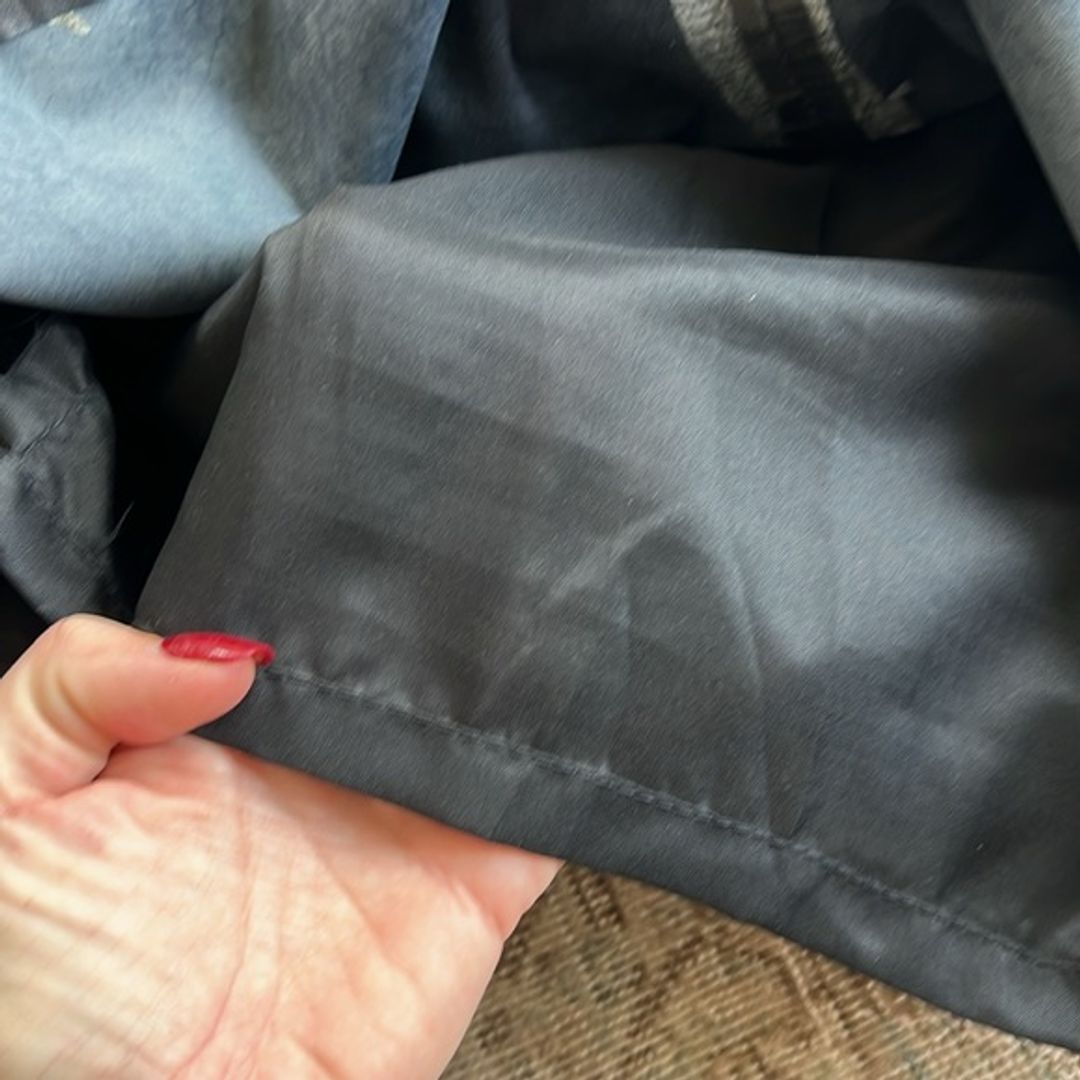 Vintage Black Leather Skirt  Size M