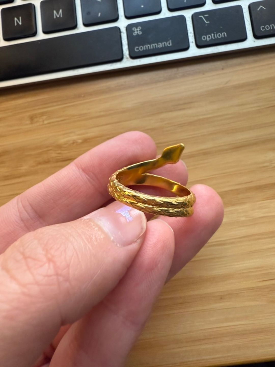 Harris Reed Coiled Serpent Ring | 18ct Gold Plated