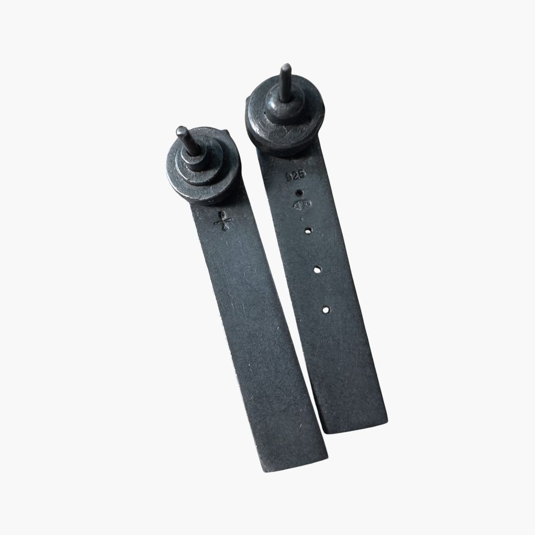 Parts of 4 Plate Earring KA 4 hole diamond slab